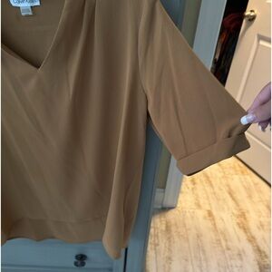 Calvin Klein short sleeve with pleats shirt. Worn once